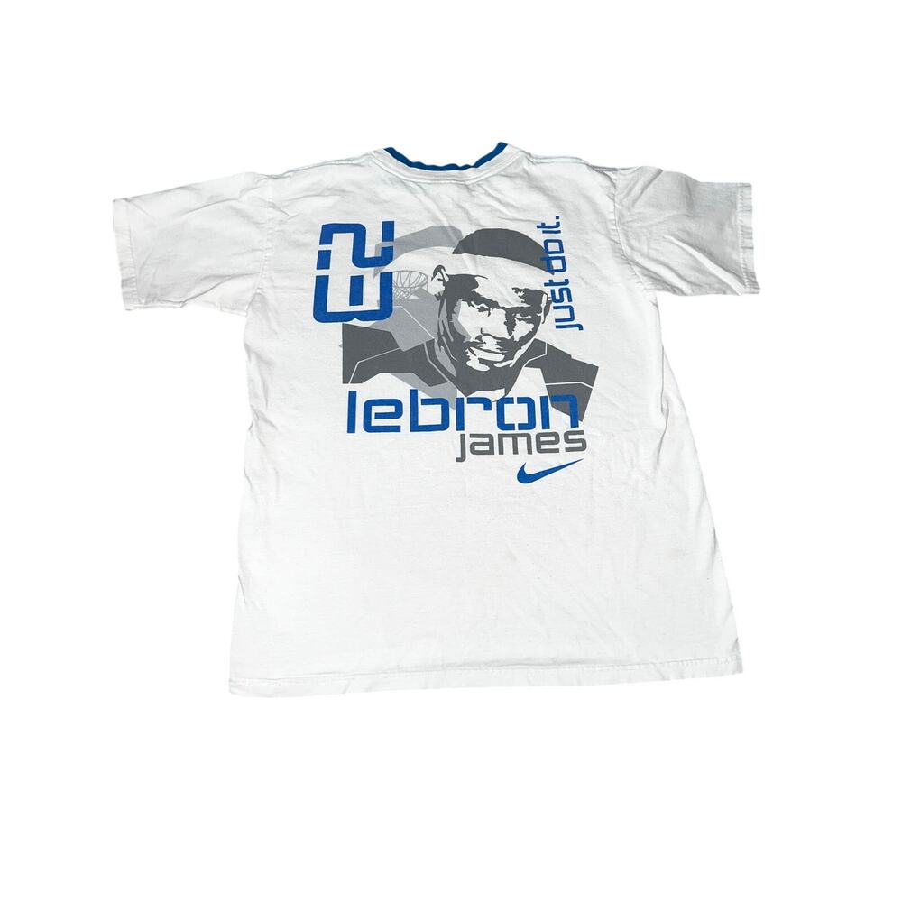 Vintage Nike Just do it Lebron graphic y2k T-shirt youth double side 10-12